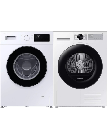 PACK SAMSUNG Lave-linge 8kg + Sèche-linge Pompe à Chaleur 8kg