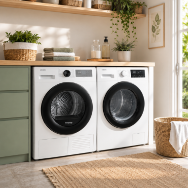 PACK SAMSUNG Lave-linge 8kg + Sèche-linge Pompe à Chaleur 8kg
