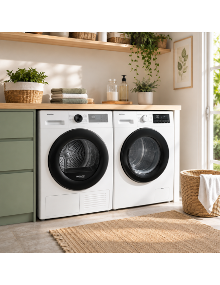 PACK SAMSUNG Lave-linge 8kg + Sèche-linge Pompe à Chaleur 8kg