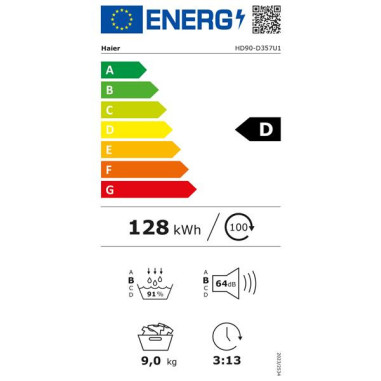 HAIER Sèche-linge Pompe à Chaleur 9kg I-Refresh