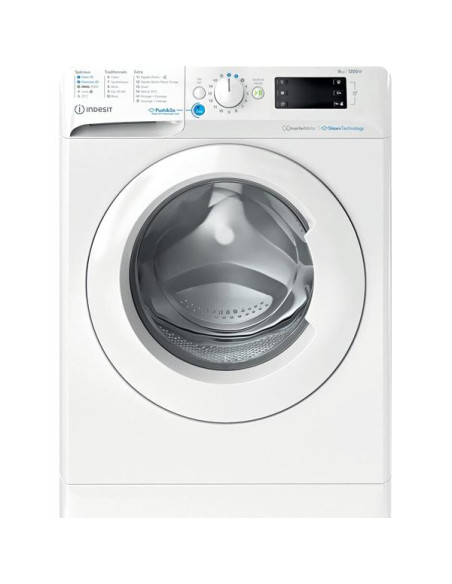 INDESIT Lave-linge frontal BWE8127XWVFR