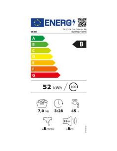 BEKO Lave-linge top TB722ACOLDWASHFR 2