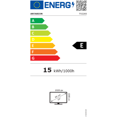 ANTARION SMART TV 22'' Android Officiel 12V/220V - Camping-Car