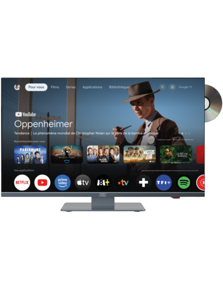 ANTARION TV 19'' Android Officiel 12V/220V - DVD intégré - Camping-car