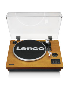 Lenco LS-55WA Lecteur de disques avec Bluetooth®. encodeur MP3 USB. haut-parleurs Wood