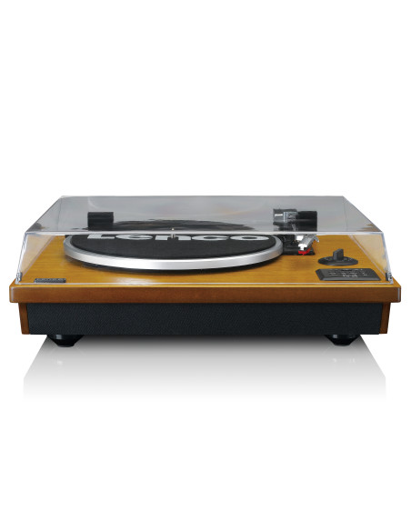 Lenco LS-55WA Lecteur de disques avec Bluetooth®. encodeur MP3 USB. haut-parleurs Wood