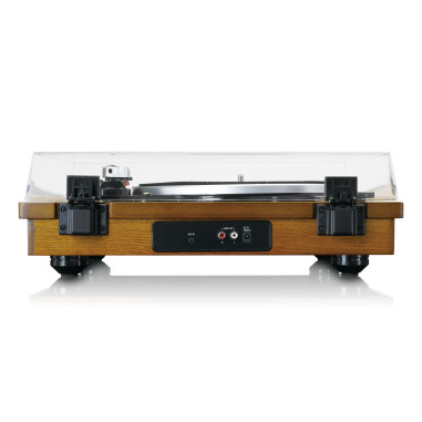 Lenco LS-55WA Lecteur de disques avec Bluetooth®. encodeur MP3 USB. haut-parleurs Wood