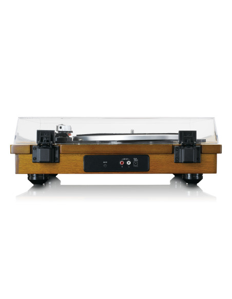 Lenco LS-55WA Lecteur de disques avec Bluetooth®. encodeur MP3 USB. haut-parleurs Wood