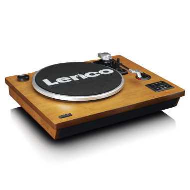 Lenco LS-55WA Lecteur de disques avec Bluetooth®. encodeur MP3 USB. haut-parleurs Wood