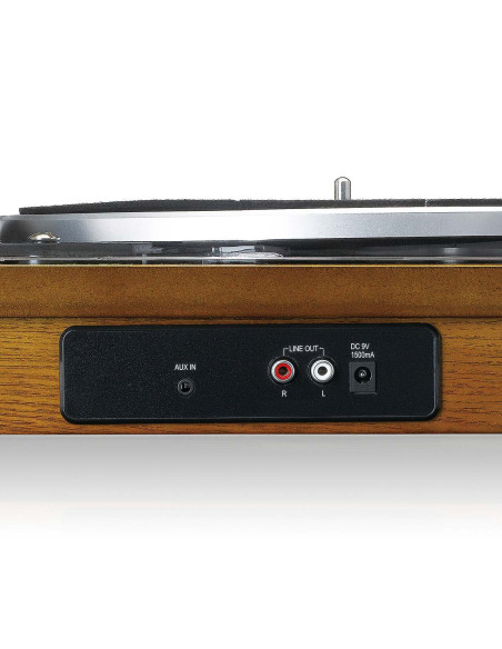 Lenco LS-55WA Lecteur de disques avec Bluetooth®. encodeur MP3 USB. haut-parleurs Wood
