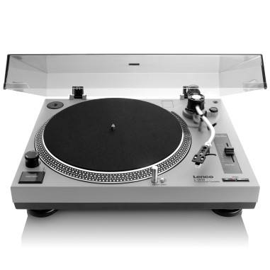 Lenco L-3810GY Platine à entraînement direct PC encodeur CE-UK Gris