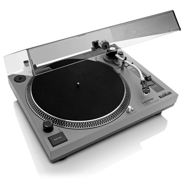 Lenco L-3810GY Platine à entraînement direct PC encodeur CE-UK Gris