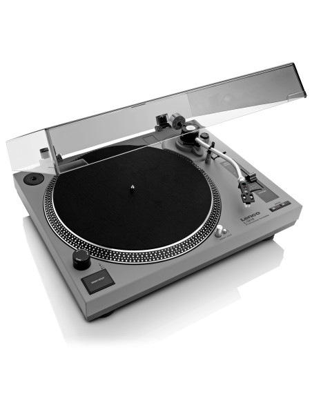 Lenco L-3810GY Platine à entraînement direct PC encodeur CE-UK Gris