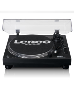 Lenco L-3818BK Lecteur de disques à entraînement direct avec encodage USB/PC Noir