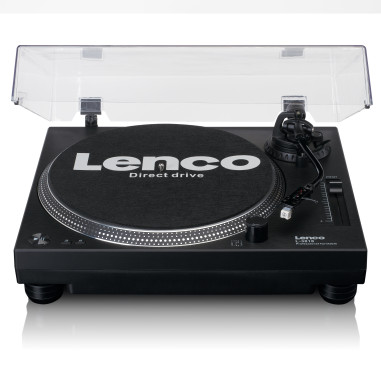 Lenco L-3818BK Lecteur de disques à entraînement direct avec encodage USB/PC Noir