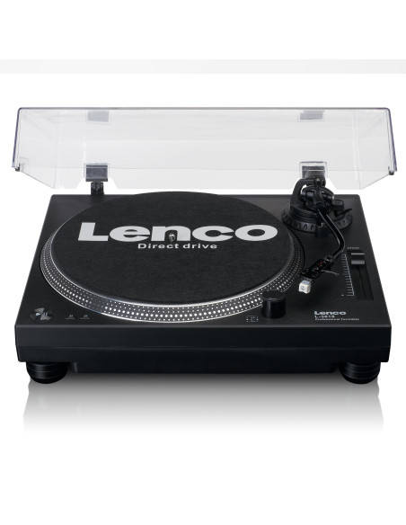 Lenco L-3818BK Lecteur de disques à entraînement direct avec encodage USB/PC Noir