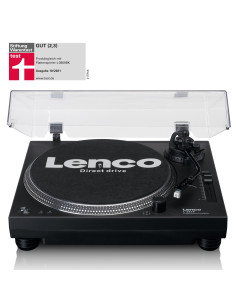 Lenco L-3818BK Lecteur de disques à entraînement direct avec encodage USB/PC Noir 2