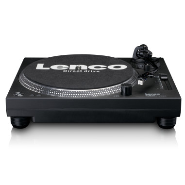 Lenco L-3818BK Lecteur de disques à entraînement direct avec encodage USB/PC Noir