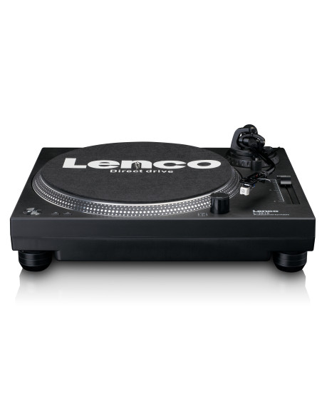 Lenco L-3818BK Lecteur de disques à entraînement direct avec encodage USB/PC Noir