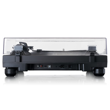 Lenco L-3818BK Lecteur de disques à entraînement direct avec encodage USB/PC Noir