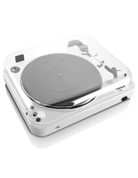 Lenco L-85 WHITE Lecteur de disques avec encodage direct USB Blanc