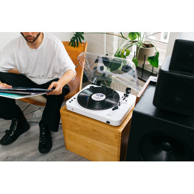 Lenco L-85 WHITE Lecteur de disques avec encodage direct USB Blanc