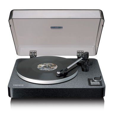 Lenco LBTA-165BK Tourne-disque entièrement automatique avec transmission Bluetooth® et préamplificateu