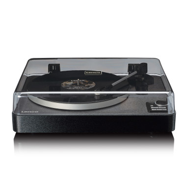 Lenco LBTA-165BK Tourne-disque entièrement automatique avec transmission Bluetooth® et préamplificateu