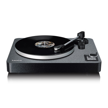 Lenco LBTA-165BK Tourne-disque entièrement automatique avec transmission Bluetooth® et préamplificateu
