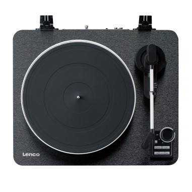Lenco LBTA-165BK Tourne-disque entièrement automatique avec transmission Bluetooth® et préamplificateu