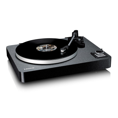Lenco LBTA-165BK Tourne-disque entièrement automatique avec transmission Bluetooth® et préamplificateu
