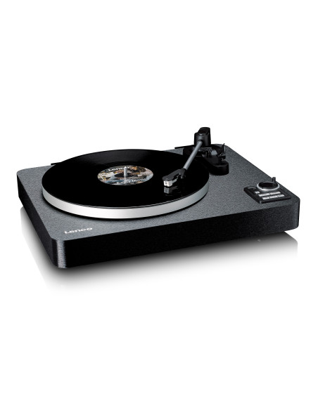 Lenco LBTA-165BK Tourne-disque entièrement automatique avec transmission Bluetooth® et préamplificateu