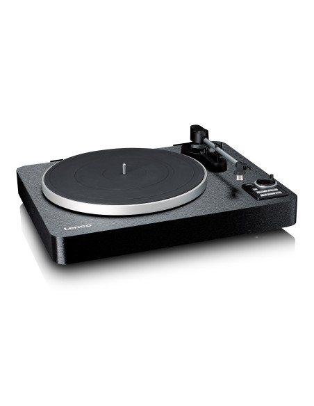 Lenco LBTA-165BK Tourne-disque entièrement automatique avec transmission Bluetooth® et préamplificateu