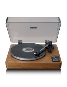 Lenco LBTA-165WD Tourne-disque entièrement automatique avec transmission Bluetooth® et préamplificateur Plateau de la platine