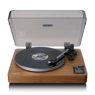 Lenco LBTA-165WD Tourne-disque entièrement automatique avec transmission Bluetooth® et préamplificateur Plateau de la platine