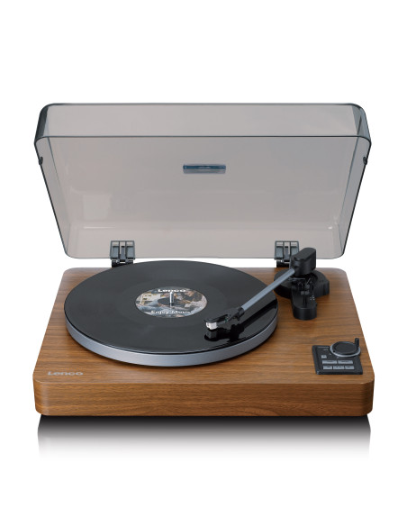 Lenco LBTA-165WD Tourne-disque entièrement automatique avec transmission Bluetooth® et préamplificateur Plateau de la platine