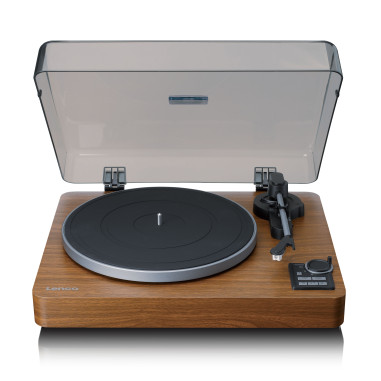 Lenco LBTA-165WD Tourne-disque entièrement automatique avec transmission Bluetooth® et préamplificateur Plateau de la platine