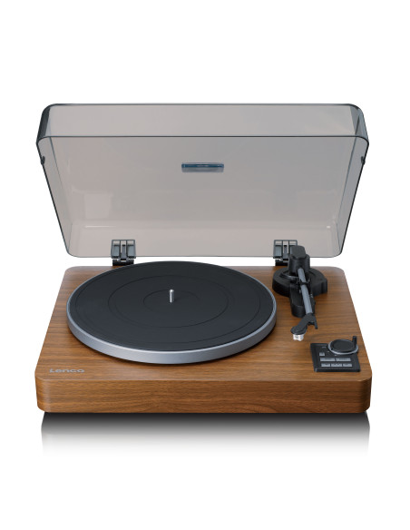 Lenco LBTA-165WD Tourne-disque entièrement automatique avec transmission Bluetooth® et préamplificateur Plateau de la platine