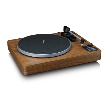 Lenco LBTA-165WD Tourne-disque entièrement automatique avec transmission Bluetooth® et préamplificateur Plateau de la platine