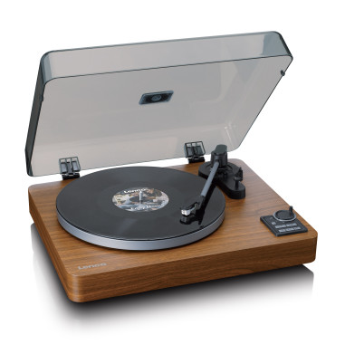 Lenco LBTA-165WD Tourne-disque entièrement automatique avec transmission Bluetooth® et préamplificateur Plateau de la platine