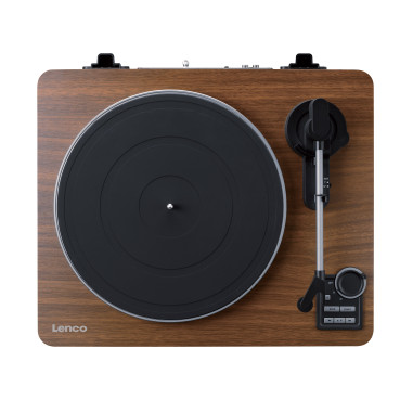 Lenco LBTA-165WD Tourne-disque entièrement automatique avec transmission Bluetooth® et préamplificateur Plateau de la platine