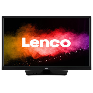 Lenco LED-2423BK TV LED HD 24 pouces avec DVB-T2 DVB-C DVB-S2 12V Noir