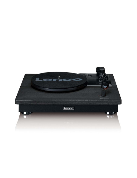 Lenco LS-100BK Platine vinyle avec réception Bluetooth® et deux enceintes externes