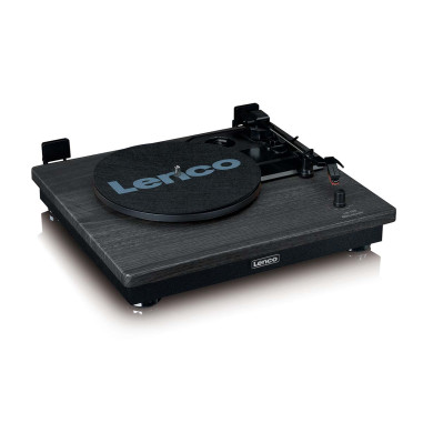 Lenco LS-100BK Platine vinyle avec réception Bluetooth® et deux enceintes externes