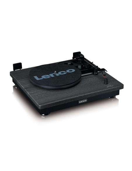 Lenco LS-100BK Platine vinyle avec réception Bluetooth® et deux enceintes externes