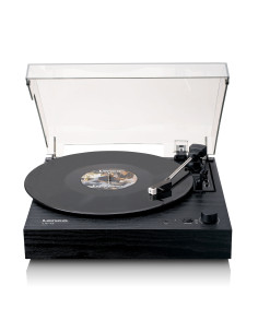 Lenco LS-15BK Lecteur de disques avec Bluetooth®. deux haut-parleurs intégrés et cartouche AT3600L Noir 2