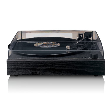 Lenco LS-15BK Lecteur de disques avec Bluetooth®. deux haut-parleurs intégrés et cartouche AT3600L Noir