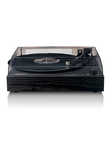 Lenco LS-15BK Lecteur de disques avec Bluetooth®. deux haut-parleurs intégrés et cartouche AT3600L Noir