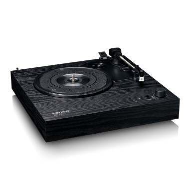 Lenco LS-15BK Lecteur de disques avec Bluetooth®. deux haut-parleurs intégrés et cartouche AT3600L Noir
