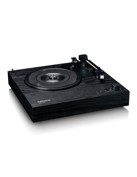 Lenco LS-15BK Lecteur de disques avec Bluetooth®. deux haut-parleurs intégrés et cartouche AT3600L Noir